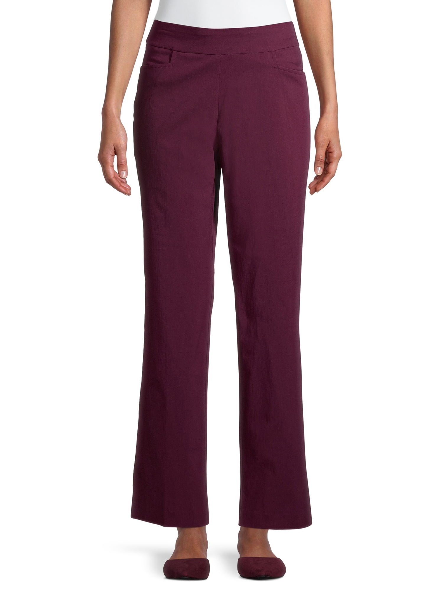 Time and Tru - Time and Tru Womenâs Millennium Pull-On Pants - Walmart.com - Walmart.com