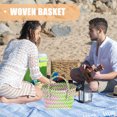 thumbnail image 4 of BEADCEST Panier Tissé pour Courses Multicolore PVC Usage Plage pour Femmes 1Pcs, 4 of 5
