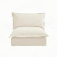thumbnail image 5 of A Modern Cream Koala Armless Sofa (85×80×75cm) for Living Room - Spacious & Comfortable, 5 of 15