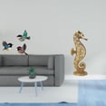 thumbnail image 2 of Escultura decorativa de pájaro de madera para pared y figura de resina para jardín, estudio, granja, oficina, dormitorio, sala de estar, chimenea, arm, 2 of 8