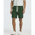 thumbnail image 3 of 3 Pack: Men's Cotton 7" Walk Short With Back Pocket & Drawstring - Casual Wear, 3 of 6