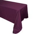 thumbnail image 3 of Efavormart 90x156" EGGPLANT Wholesale Rectangle Polyester Tablecloth Linen Wedding Party Restaurant Tablecloth, 3 of 9