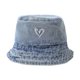 thumbnail image 1 of Sombrero para el de niños Portable Lindo Bucket Sombrero para actividades al aire libre Viajes cortos Summer azul claro, 1 of 8