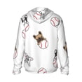 thumbnail image 3 of Daiia Bbaseball Dog UPF 50+ Sun Protection Hoodie Jacket Lightweight Long Sleeve Sun Shirt for Women Men with Pocket Hiking Outdoor-3X-Large, 3 of 9