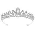 thumbnail image 4 of Bridal Crown Headpiece Rhinestone Crown Party Crown Women Crown Headpiece for Girl, 4 of 8