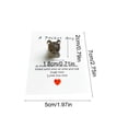 thumbnail image 3 of Pocket Card Gift Ornament, Cute Mini Puppy Blessing Keepsake With Greeting Card Meaningful Token, for Birthday Holiday Appreciation Friends Family, 3 of 6