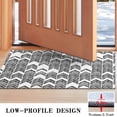 thumbnail image 3 of Black and White Chevron Pattern Door Rugs,Washable Non Slip Door Mats Indoor,Decorative Door Mats,Entry Mat Indoor for Entrance,Bedroom,Kitchen,Bathroom,17"x30", 3 of 6