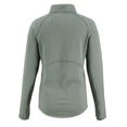 thumbnail image 3 of Women's Cutter & Buck Heather Green Green Bay Packers  Peshastin Eco Fleece Recycled Tri-Blend Raglan Half-Zip Jacket, 3 of 3