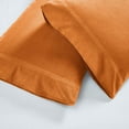 thumbnail image 5 of Superior Solid Flannel Cotton Pillowcases, Set of 2, King, Pumpkin, 5 of 6