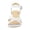 White women sandals, variant on LangJing Women High Heel Wedge Sandals Dressy Casual Suede Sexy Sandal Buckle Criss Cross Elegant Roman Business Sandal 2026 White,42