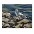 thumbnail image 3 of Designart 'Portrait of Seagull Birds By The Sea' Nautical & Coastal Print on Natural Pine Wood, 3 of 5