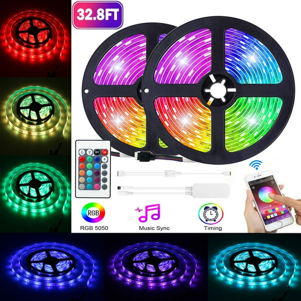 EEEkit LED Strip Lights, 2/1Pcs 16.4ft Waterproof Light ...