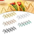 thumbnail image 4 of Soporte para tacos de acero inoxidable ondulado estante para panqueques de tacos creativo estante para panqueques mexicano, 4 of 8