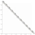 thumbnail image 5 of 925 Sterling Silver and Cubic Zirconia Fancy Polished Bracelet, 5 of 5