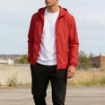 thumbnail image 6 of Abomasnow Mens Big and Tall Rain Jackets Zip Up Long Sleeve Windbreaker Hooded Jackets Casual Running Waterproof Lightweight Travel Hiking Jackets with Pockets, 6 of 9