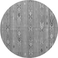 thumbnail image 1 of Ahgly Company Indoor Round Southwestern Gray Country Area Rugs, 8' Round, 1 of 1