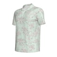 thumbnail image 2 of Balery Retro Snake Printed Men’s Short Sleeve Polo Shirt, Midweight Men's Shirt,Golf Polo shirts -Small, 2 of 9