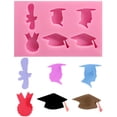thumbnail image 4 of Joernso Cake Mold Exquisite Doctorial Hat Pattern Silicone DIY Multifunctional 3D Craft Mould For Graduation Season, 4 of 8