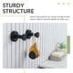 thumbnail image 4 of Gancho para toallas de baño, paquete de 2, perchero redondo de acero inoxidable, ropa de cocina decorativa contemporánea (negro mate), 4 of 5