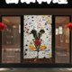 thumbnail image 4 of Cortina de puerta de Mickey Mouse, cortina opaca para puerta de 34 x 57 pulgadas, cortina divisoria de privacidad para decoración del hogar, dormitorio, cocina, 2 paneles, 4 of 6