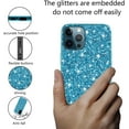 thumbnail image 3 of Compatible with iPhone 16 Pro Max Case Glitter Shockproof, iPhone 16 Pro Max Phone Case Bling Sparkly TPU and PC Silicone Shiny Girl Women Thin Protective Cover (Blue), 3 of 14