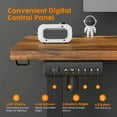 thumbnail image 2 of 48x24 inch Electric Standing Desk with 2 Rear End Wiring Holes, Hook Adjustable Height Stand Up Desk, Memory Computer Desk Workstation, 2 of 7