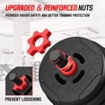 thumbnail image 5 of Signature Fitness Adjustable Dumbbell Set, Portable Design with Changeable Weight Plates and Non-Slip Handles for Home Gym Workouts, 5 of 7