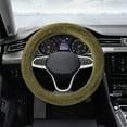 thumbnail image 4 of Winter Plush Steering Wheel Cover, 38cm Soft Fluff for 14-15 inch Wheels, Non-Slip Car Accessory, Improved Grip and Comfort for Cold Weather Driving, 4 of 6