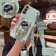 thumbnail image 3 of Crossbody Lanyard Quicksand space bear Plating Case for Samsung Galaxy S23 S22 S21 S20 Ultra FE S10 S9 S8 Plus 5G Cover, 3 of 5
