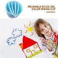 thumbnail image 4 of Tazas mezcladoras de colores divididos para pinturas pintura acrílica taza para verter pintura divisora ​​de colores Hugtrwg Para estrenar, 4 of 6