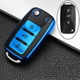 thumbnail image 3 of VOLKSWAGEN funda de piel+tpu para llave de coche vw vw polo golf mk6 mk7 touran scirocco jetta accesorios, 3 of 4
