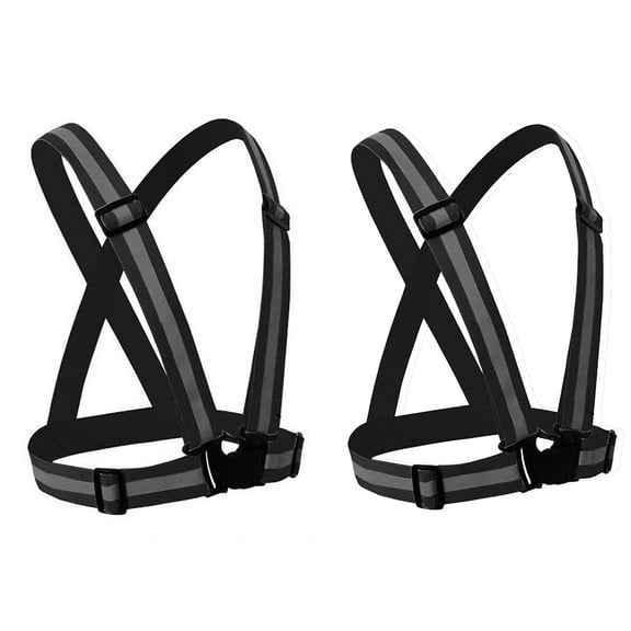 3CSVSP8150 Black Adjustable Safety Suspenders / Harness 2pcs