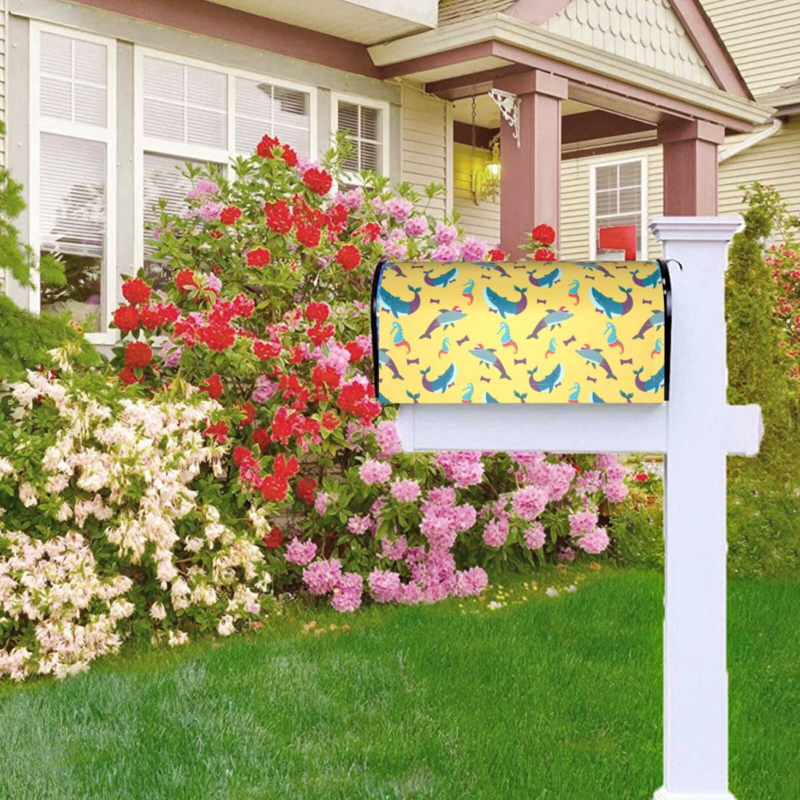 Kdxio Magnetic Mailbox Cover 21x18 in Mailbox Cover Outdoor Decoration Holiday Mailbox Covers for Home Garden Yard-21x18 in