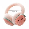 thumbnail image 2 of Weikingp Earmuffs Women And Children Adjustable Fruit Earmuffs Winter Warm Folding Ear Ear Warm Cartoon Cold Earmuffs (Clearance) A Suede, 2 of 3