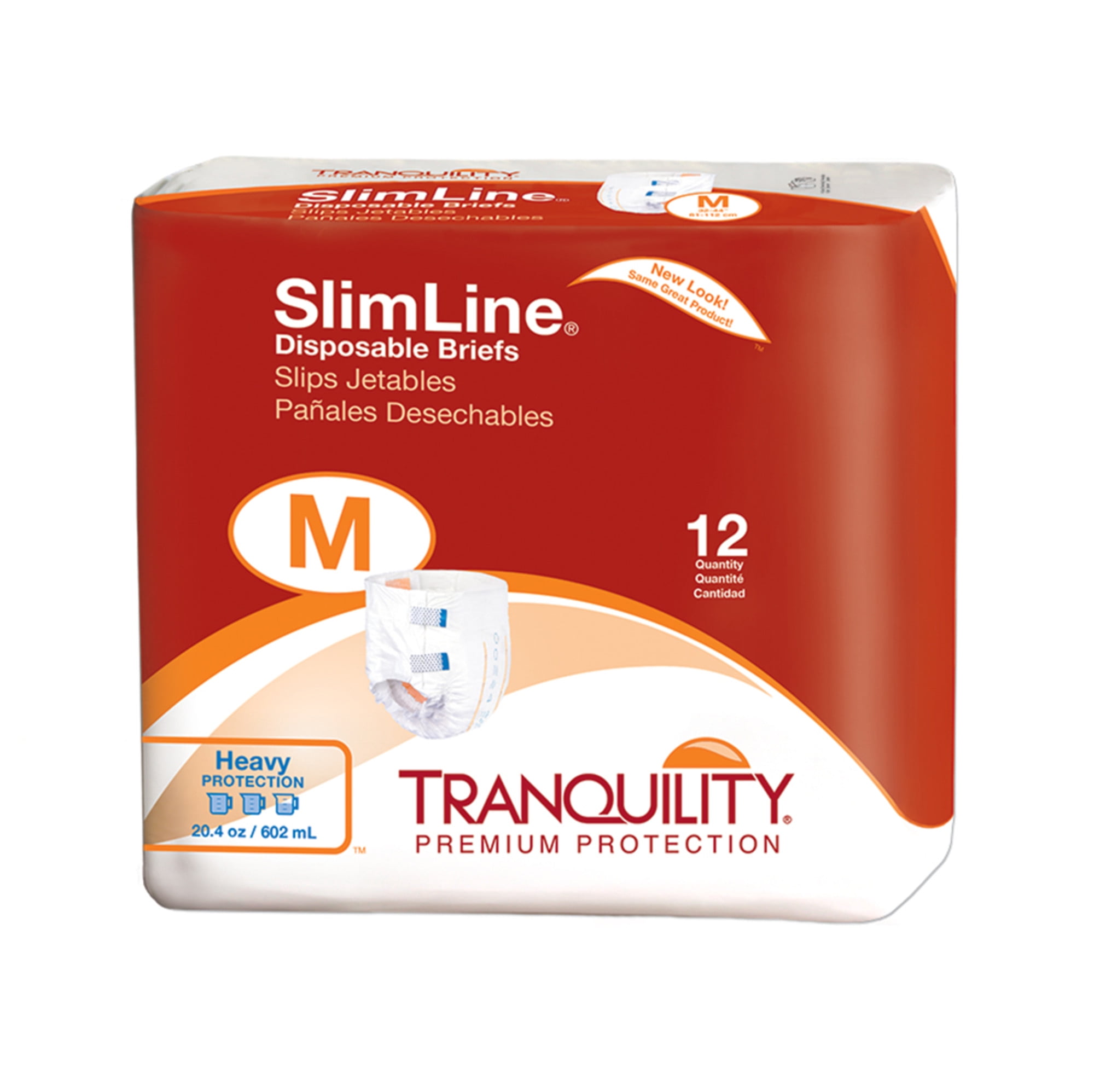 Tranquility Slimline Brief Medium, Pack of 12