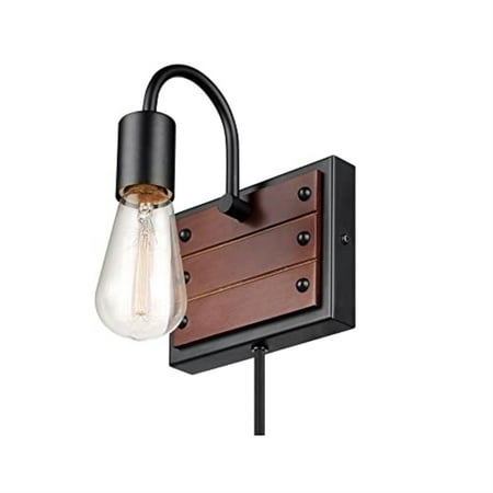 

3000007 WALL SCONCE 1LGT MAT BLK Globe Electric 1-Light Matte Black Wall Sconce (Pack of 1)