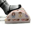 thumbnail image 5 of Japanese Foot Rest, Colorful Kokeshi Dolls Print in Floral Head-Wears Traits, Non-Slip Backing Adjustable Ergonomic Memory Foam Leg Support for Office, Pale Redwood Multicolor, by Ambesonne, 5 of 5