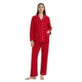 thumbnail image 2 of GLOBAL Womens Flannel Cotton Pajama Set Long PJs Flannel Loungewear Sleepwear,Size S-3XL, 2 of 6