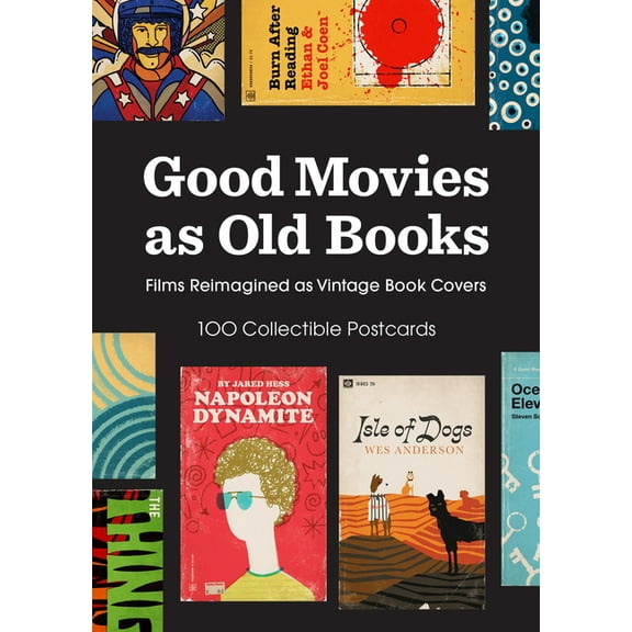 Good Movies as Old Books: 100 Collectible Postcards: Films Reimagined as Vintage Book Covers, (Hardcover)