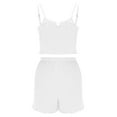 thumbnail image 3 of Womens 2 Piece Pajamas Set Sleeveless Tank and Boxer Short Spaghetti Tops Loungewear Out Going Wear, 3 of 6