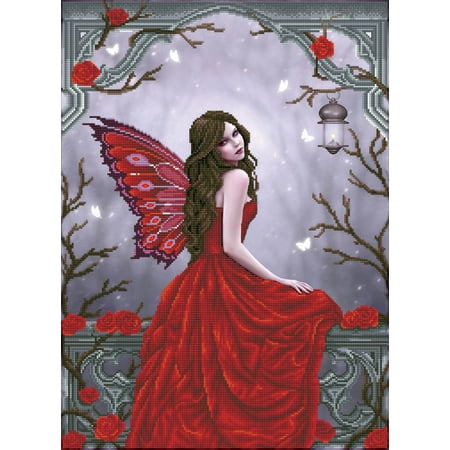 UPC: 4895225913176 | DIAMOND DOTZ® Winter Rose Fairy Diamond Painting Kit