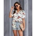 thumbnail image 3 of MOUSYA Western Button Up Shirts Women: Retro Cowgirl Shirt Rodeo Tops Hawaiian Summer Vacation Short Sleeve Top Blouses, 3 of 9