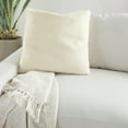 thumbnail image 5 of Nourison 20.00" x 20.00" White Faux Throw Pillow, Faux fur covering, 5 of 5