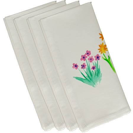 

Simply Daisy 19 x 19 inch Flower Trio Napkin (Set of 4) Yellow