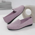 thumbnail image 6 of Pink Womens Fashion Slip On Flats With Rhinestone Decor And Comfortable Mesh Upper, 6 of 9