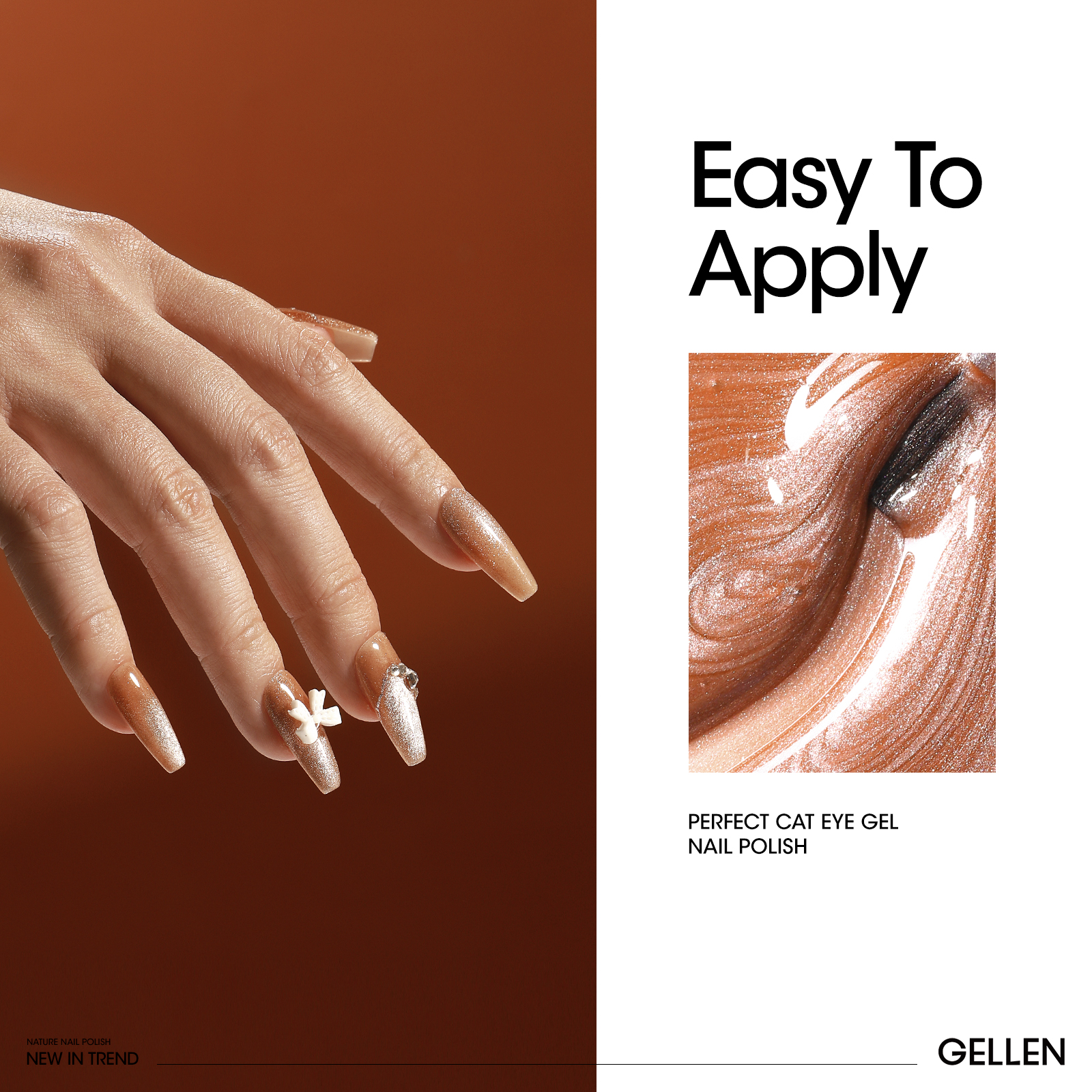Gellen Cat Eye Gel Nail Polish Kit, 6 Colors with Magnet photo 3