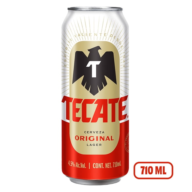 Cerveza clara Tecate 710 ml