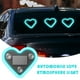 thumbnail image 5 of Luz de ventana de corazón de neón solar para coche 2PCS | Ventosa interior LED melocotón Forma de corazón | Resistente al agua, resistente a la decoloración, suave resplandor, recargable por USB |, 5 of 5