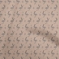 thumbnail image 1 of oneOone Rayon Light Brown Fabric Animal Dress Material Fabric Print Fabric By The Yard 56 Inch Wide, 1 of 5