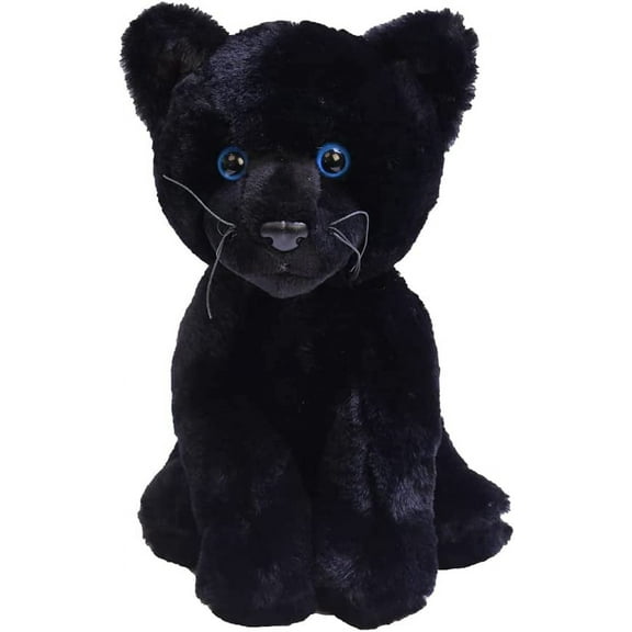 Made by Aliens Black Panther Stuffed Animal – Realistic Plush Panther for Kids and Adults – 10 Inches.